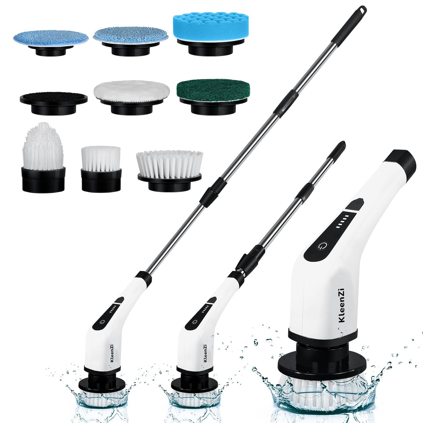 Scrublies™ Pro Electric Scrubber with Adjustable Pole