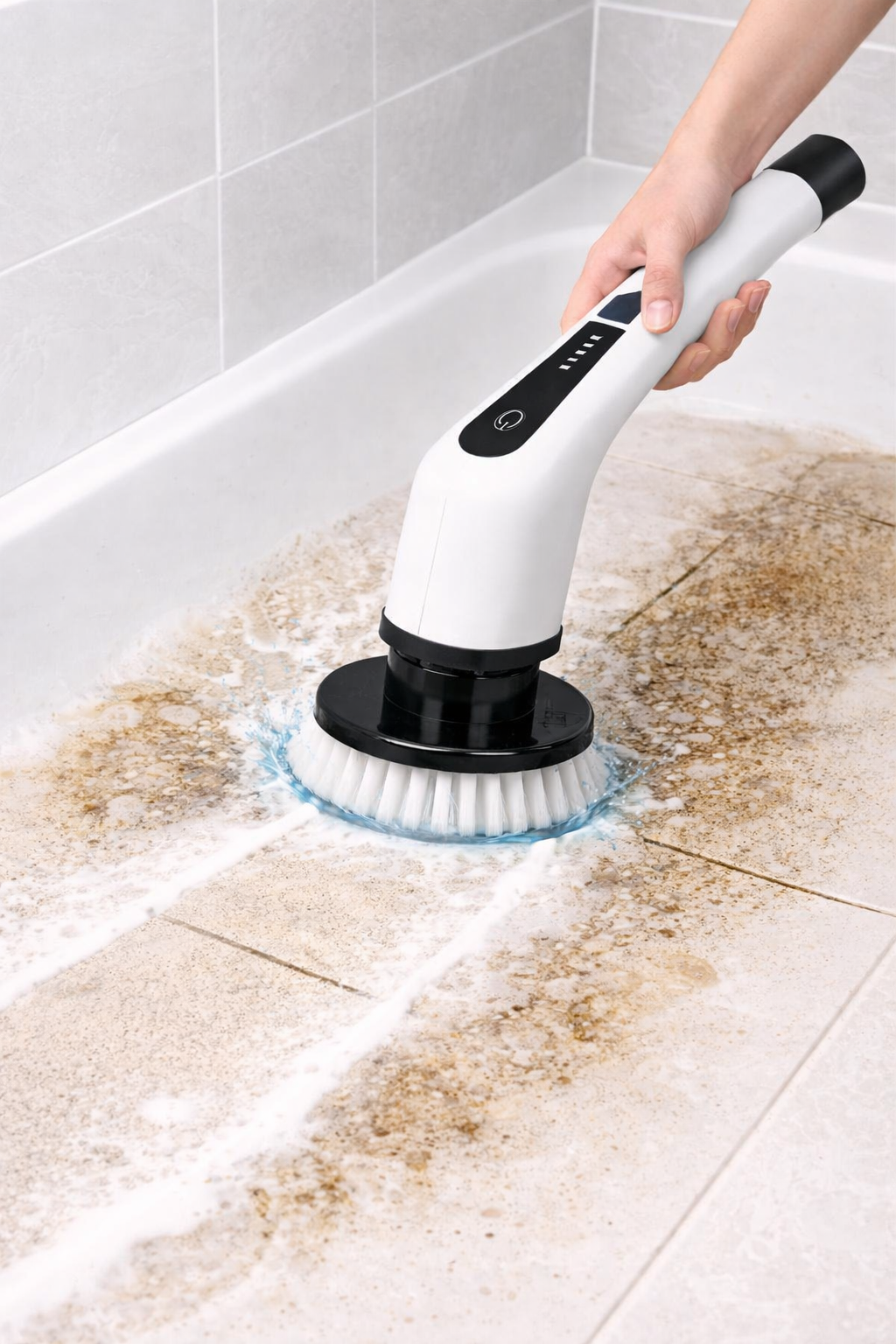 Scrublies™ Pro Electric Scrubber with Adjustable Pole